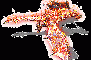 传奇火焰翼龙坐骑素材PNG