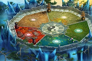 大极八卦传奇真彩动态地图素材WIL通用格式