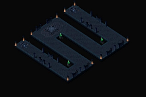 传奇地宫走廊地图素材0206