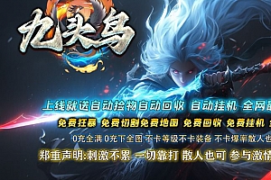 九头鸟剧情专属攻速神器无限刀单职业传奇服务端-ESP/B插件-GOM引擎