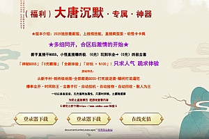 独家创新大唐沉默专属神器单职业传奇私服版本-新GOM引擎