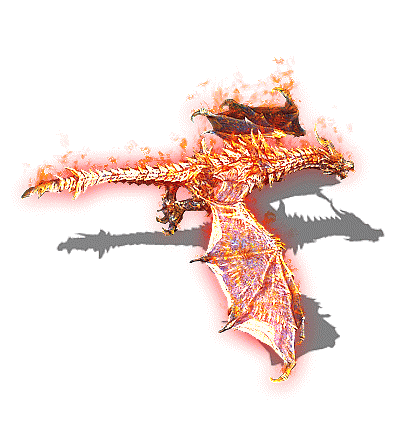 传奇火焰翼龙坐骑素材PNG插图