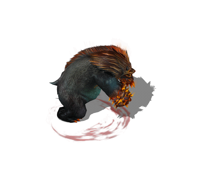 传奇怪物高清素材烈火棕熊PNG格式插图1