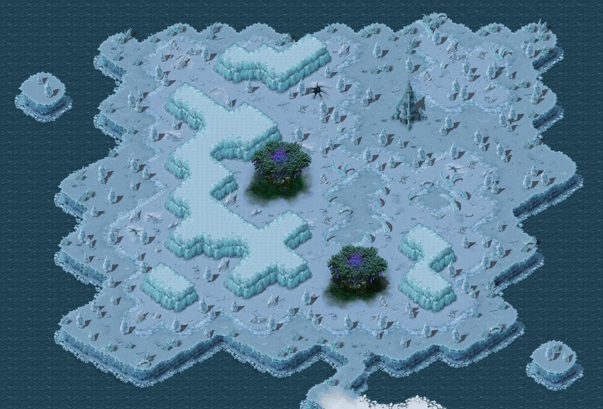 传奇冰雪森林地图素材0086插图