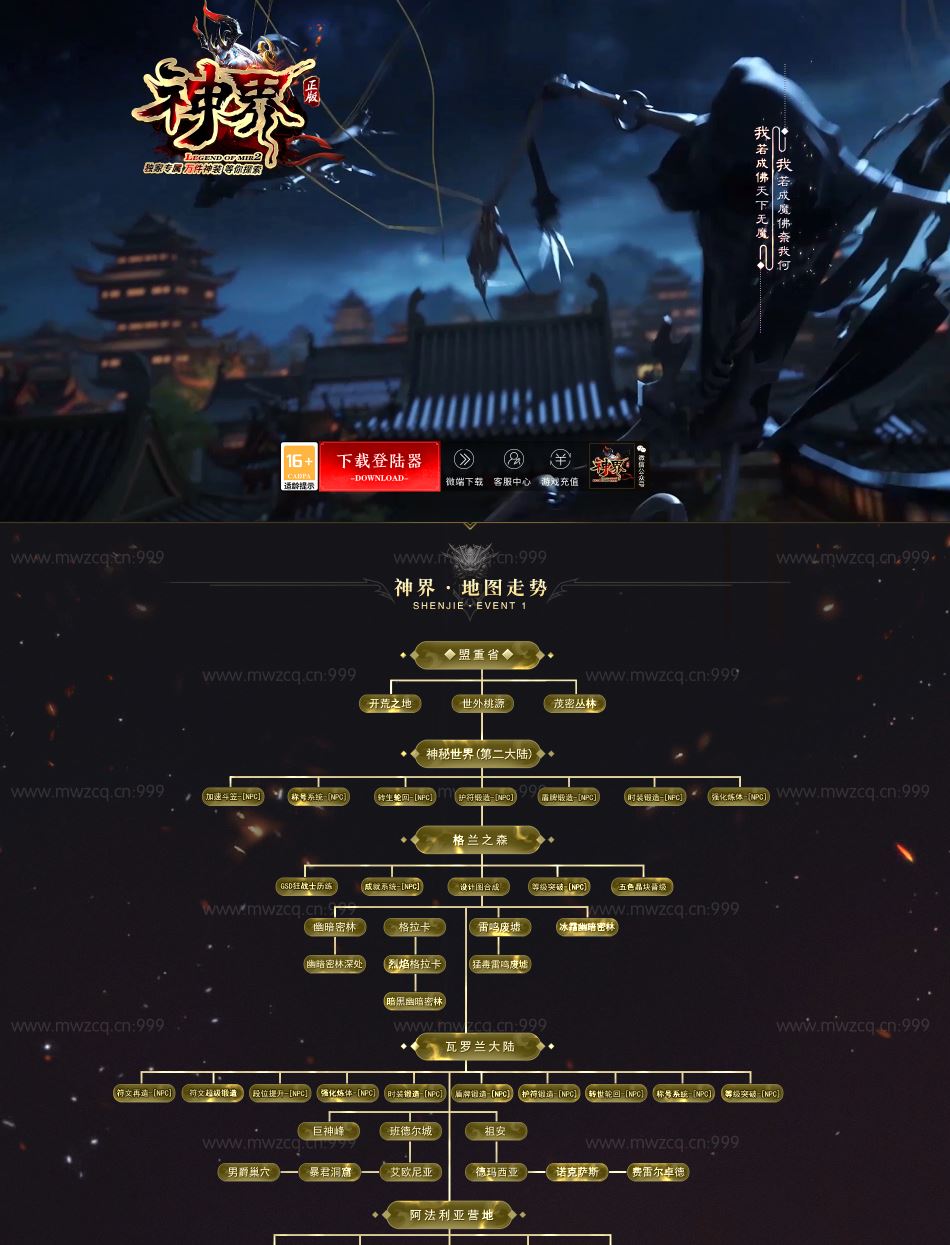 独家神界专属神器单职业传奇服务端-翎风引擎插图