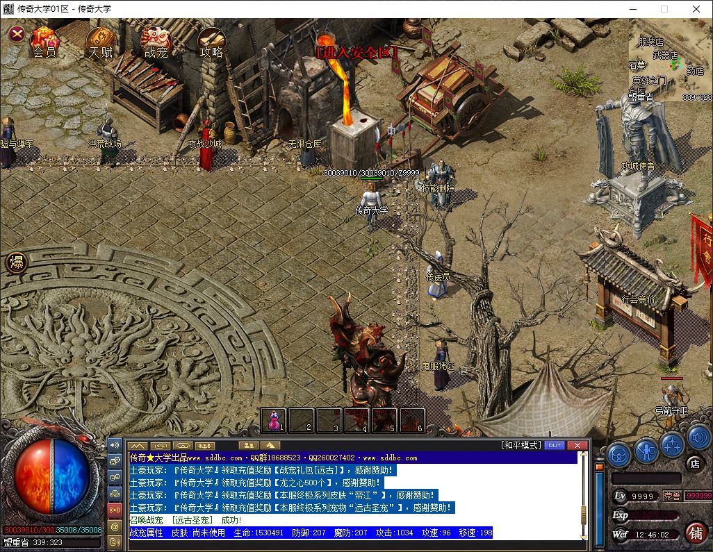 仙魔宠物复古微变半公益三职业传奇版本库-翎风引擎插图9