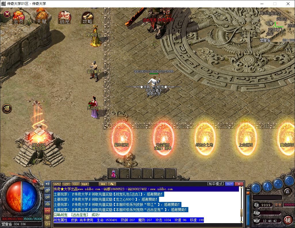 仙魔宠物复古微变半公益三职业传奇版本库-翎风引擎插图12