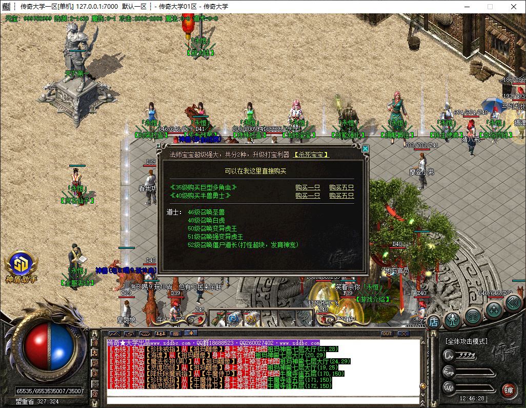 独家永恒战天沉默三职业复古传奇带假人版本库-神盾插件-GOM引擎插图14