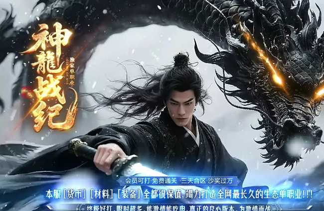 独家神龙战纪攻速单职业传奇带假人版本-新GOM引擎